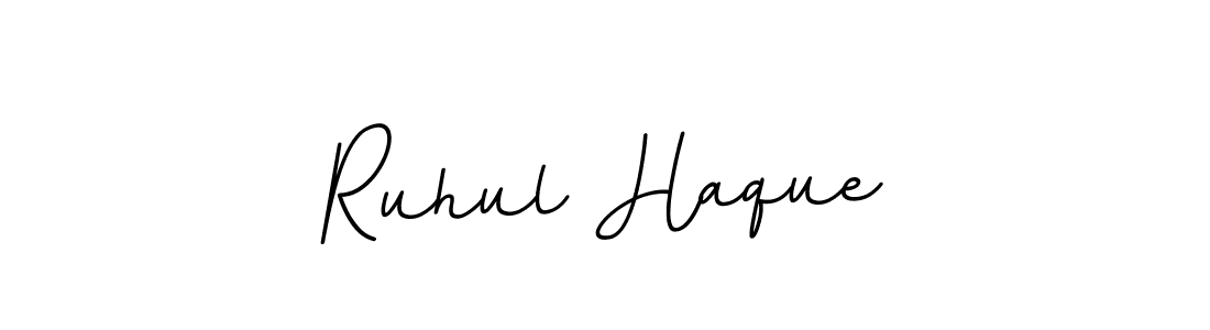 You should practise on your own different ways (BallpointsItalic-DORy9) to write your name (Ruhul Haque) in signature. don't let someone else do it for you. Ruhul Haque signature style 11 images and pictures png