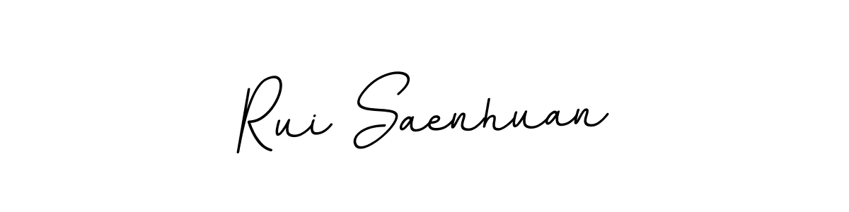 BallpointsItalic-DORy9 is a professional signature style that is perfect for those who want to add a touch of class to their signature. It is also a great choice for those who want to make their signature more unique. Get Rui Saenhuan name to fancy signature for free. Rui Saenhuan signature style 11 images and pictures png