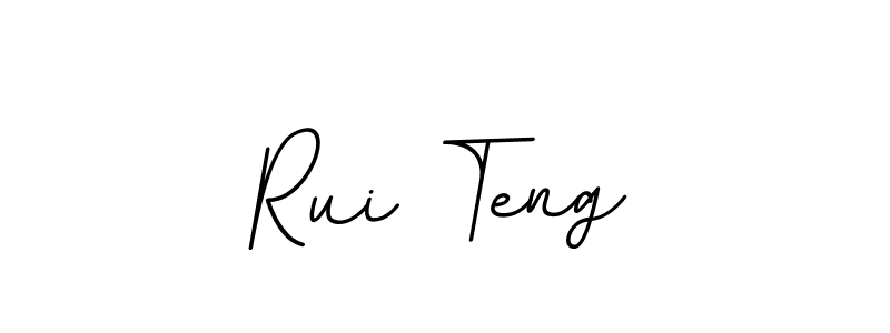 Use a signature maker to create a handwritten signature online. With this signature software, you can design (BallpointsItalic-DORy9) your own signature for name Rui Teng. Rui Teng signature style 11 images and pictures png