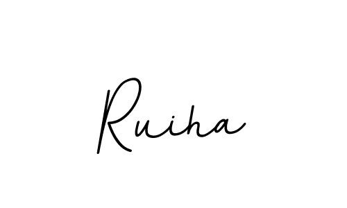 How to make Ruiha name signature. Use BallpointsItalic-DORy9 style for creating short signs online. This is the latest handwritten sign. Ruiha signature style 11 images and pictures png