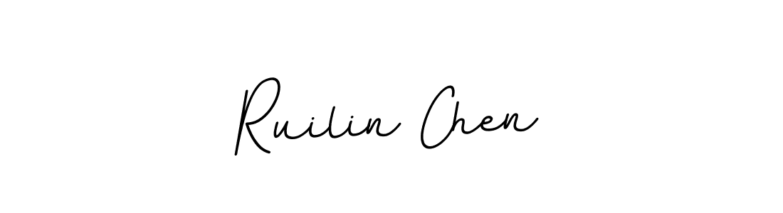 Use a signature maker to create a handwritten signature online. With this signature software, you can design (BallpointsItalic-DORy9) your own signature for name Ruilin Chen. Ruilin Chen signature style 11 images and pictures png