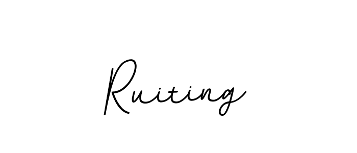 Create a beautiful signature design for name Ruiting. With this signature (BallpointsItalic-DORy9) fonts, you can make a handwritten signature for free. Ruiting signature style 11 images and pictures png