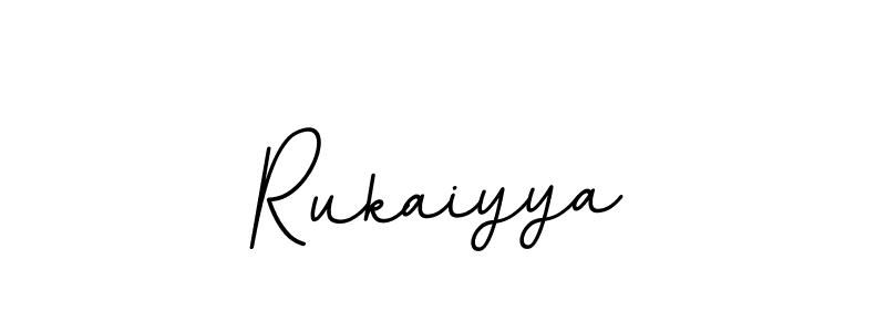 Design your own signature with our free online signature maker. With this signature software, you can create a handwritten (BallpointsItalic-DORy9) signature for name Rukaiyya. Rukaiyya signature style 11 images and pictures png