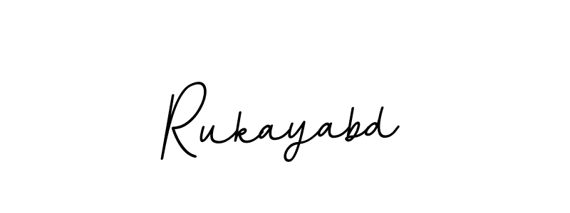 Use a signature maker to create a handwritten signature online. With this signature software, you can design (BallpointsItalic-DORy9) your own signature for name Rukayabd. Rukayabd signature style 11 images and pictures png
