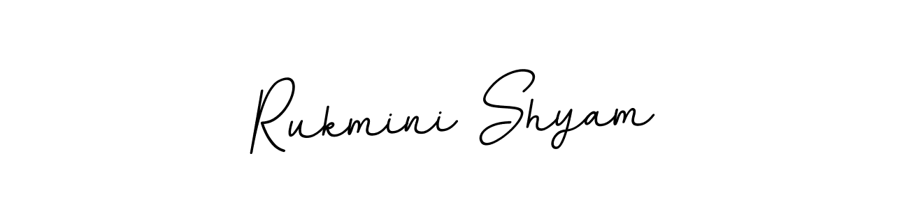 Rukmini Shyam stylish signature style. Best Handwritten Sign (BallpointsItalic-DORy9) for my name. Handwritten Signature Collection Ideas for my name Rukmini Shyam. Rukmini Shyam signature style 11 images and pictures png