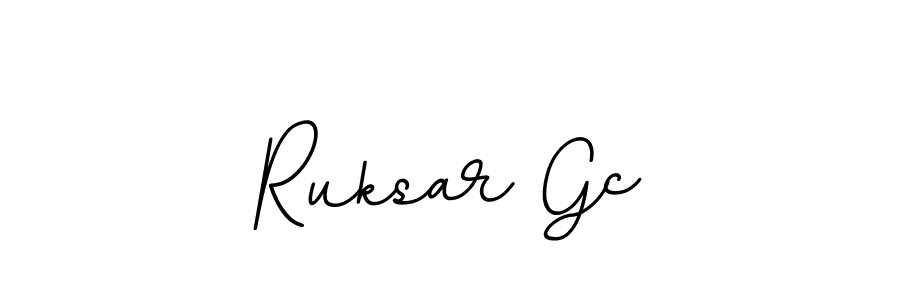 How to make Ruksar Gc signature? BallpointsItalic-DORy9 is a professional autograph style. Create handwritten signature for Ruksar Gc name. Ruksar Gc signature style 11 images and pictures png