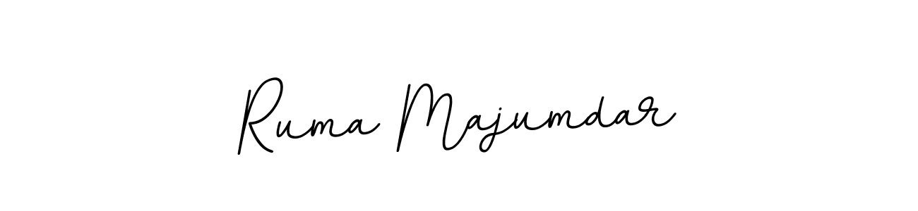 Use a signature maker to create a handwritten signature online. With this signature software, you can design (BallpointsItalic-DORy9) your own signature for name Ruma Majumdar. Ruma Majumdar signature style 11 images and pictures png