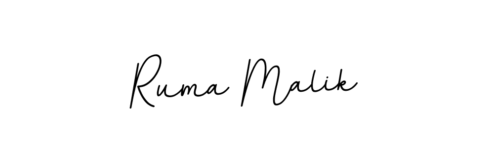 Make a beautiful signature design for name Ruma Malik. With this signature (BallpointsItalic-DORy9) style, you can create a handwritten signature for free. Ruma Malik signature style 11 images and pictures png