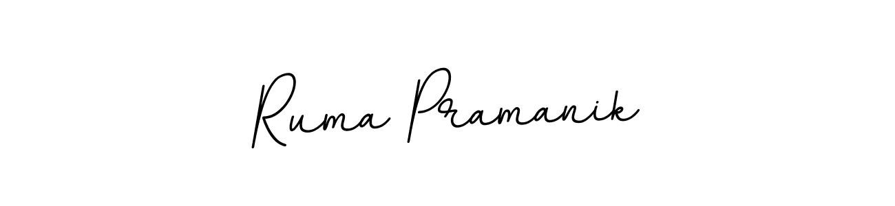 Ruma Pramanik stylish signature style. Best Handwritten Sign (BallpointsItalic-DORy9) for my name. Handwritten Signature Collection Ideas for my name Ruma Pramanik. Ruma Pramanik signature style 11 images and pictures png