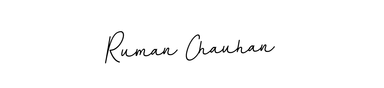 How to make Ruman Chauhan signature? BallpointsItalic-DORy9 is a professional autograph style. Create handwritten signature for Ruman Chauhan name. Ruman Chauhan signature style 11 images and pictures png