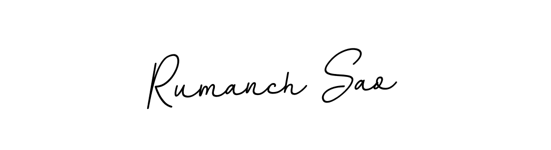 Design your own signature with our free online signature maker. With this signature software, you can create a handwritten (BallpointsItalic-DORy9) signature for name Rumanch Sao. Rumanch Sao signature style 11 images and pictures png