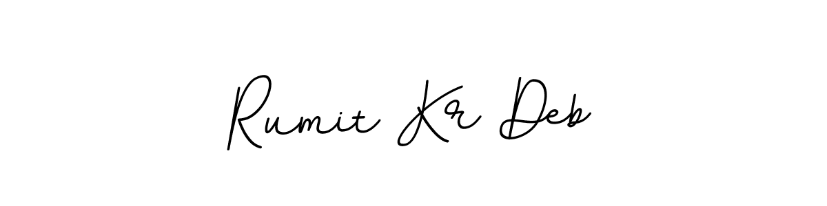 Make a beautiful signature design for name Rumit Kr Deb. With this signature (BallpointsItalic-DORy9) style, you can create a handwritten signature for free. Rumit Kr Deb signature style 11 images and pictures png