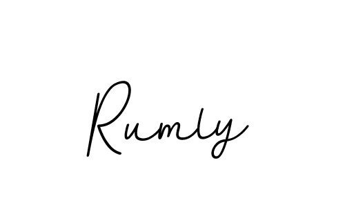 Make a beautiful signature design for name Rumly. With this signature (BallpointsItalic-DORy9) style, you can create a handwritten signature for free. Rumly signature style 11 images and pictures png