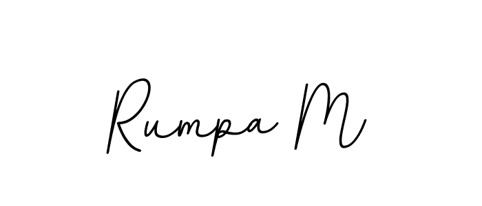 How to Draw Rumpa M signature style? BallpointsItalic-DORy9 is a latest design signature styles for name Rumpa M. Rumpa M signature style 11 images and pictures png