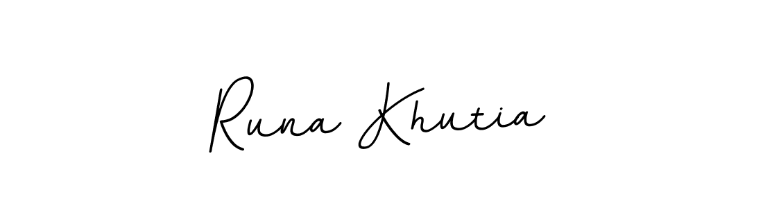 Runa Khutia stylish signature style. Best Handwritten Sign (BallpointsItalic-DORy9) for my name. Handwritten Signature Collection Ideas for my name Runa Khutia. Runa Khutia signature style 11 images and pictures png