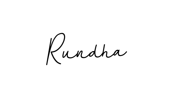 Create a beautiful signature design for name Rundha. With this signature (BallpointsItalic-DORy9) fonts, you can make a handwritten signature for free. Rundha signature style 11 images and pictures png