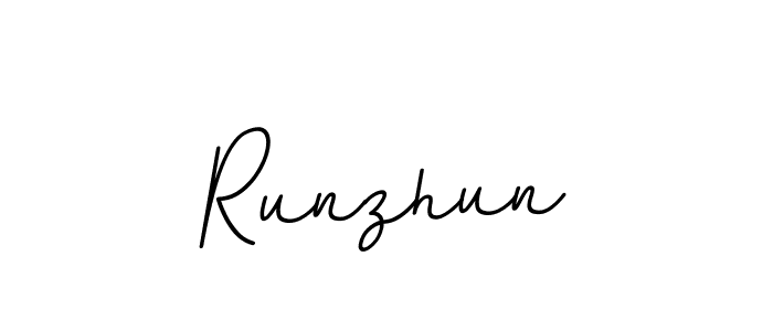 Runzhun stylish signature style. Best Handwritten Sign (BallpointsItalic-DORy9) for my name. Handwritten Signature Collection Ideas for my name Runzhun. Runzhun signature style 11 images and pictures png