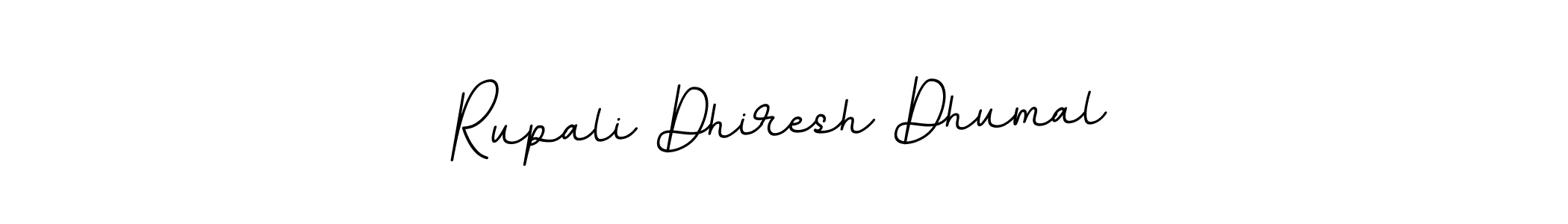 The best way (BallpointsItalic-DORy9) to make a short signature is to pick only two or three words in your name. The name Rupali Dhiresh Dhumal include a total of six letters. For converting this name. Rupali Dhiresh Dhumal signature style 11 images and pictures png