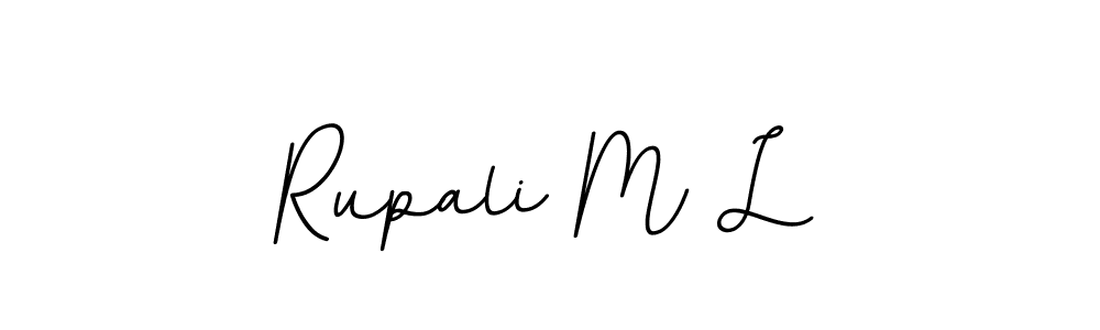 Rupali M L stylish signature style. Best Handwritten Sign (BallpointsItalic-DORy9) for my name. Handwritten Signature Collection Ideas for my name Rupali M L. Rupali M L signature style 11 images and pictures png