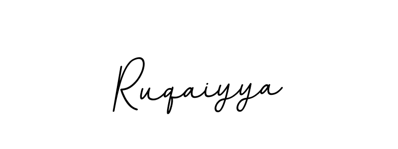 Create a beautiful signature design for name Ruqaiyya. With this signature (BallpointsItalic-DORy9) fonts, you can make a handwritten signature for free. Ruqaiyya signature style 11 images and pictures png