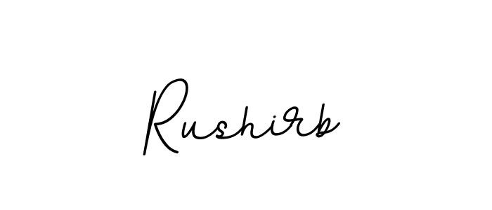 Rushirb stylish signature style. Best Handwritten Sign (BallpointsItalic-DORy9) for my name. Handwritten Signature Collection Ideas for my name Rushirb. Rushirb signature style 11 images and pictures png