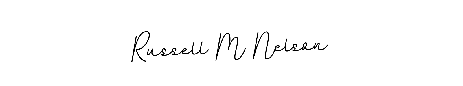 Design your own signature with our free online signature maker. With this signature software, you can create a handwritten (BallpointsItalic-DORy9) signature for name Russell M Nelson. Russell M Nelson signature style 11 images and pictures png