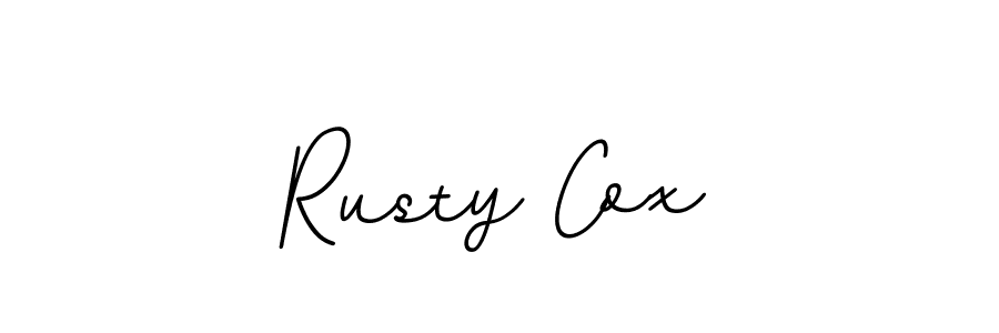 Rusty Cox stylish signature style. Best Handwritten Sign (BallpointsItalic-DORy9) for my name. Handwritten Signature Collection Ideas for my name Rusty Cox. Rusty Cox signature style 11 images and pictures png