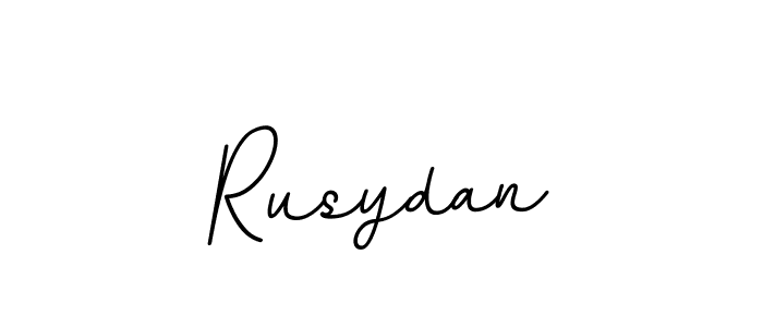 Design your own signature with our free online signature maker. With this signature software, you can create a handwritten (BallpointsItalic-DORy9) signature for name Rusydan. Rusydan signature style 11 images and pictures png