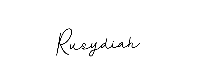 Make a beautiful signature design for name Rusydiah. With this signature (BallpointsItalic-DORy9) style, you can create a handwritten signature for free. Rusydiah signature style 11 images and pictures png
