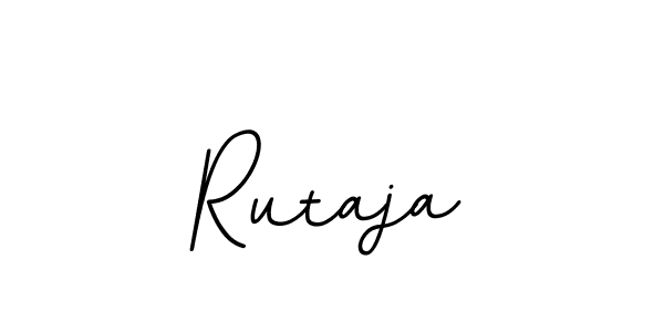 Use a signature maker to create a handwritten signature online. With this signature software, you can design (BallpointsItalic-DORy9) your own signature for name Rutaja. Rutaja signature style 11 images and pictures png