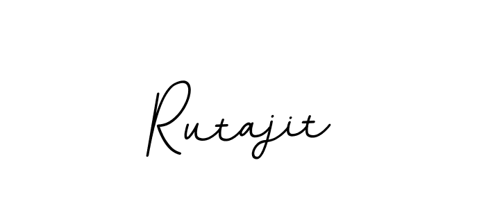 Create a beautiful signature design for name Rutajit. With this signature (BallpointsItalic-DORy9) fonts, you can make a handwritten signature for free. Rutajit signature style 11 images and pictures png