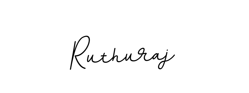 Ruthuraj stylish signature style. Best Handwritten Sign (BallpointsItalic-DORy9) for my name. Handwritten Signature Collection Ideas for my name Ruthuraj. Ruthuraj signature style 11 images and pictures png