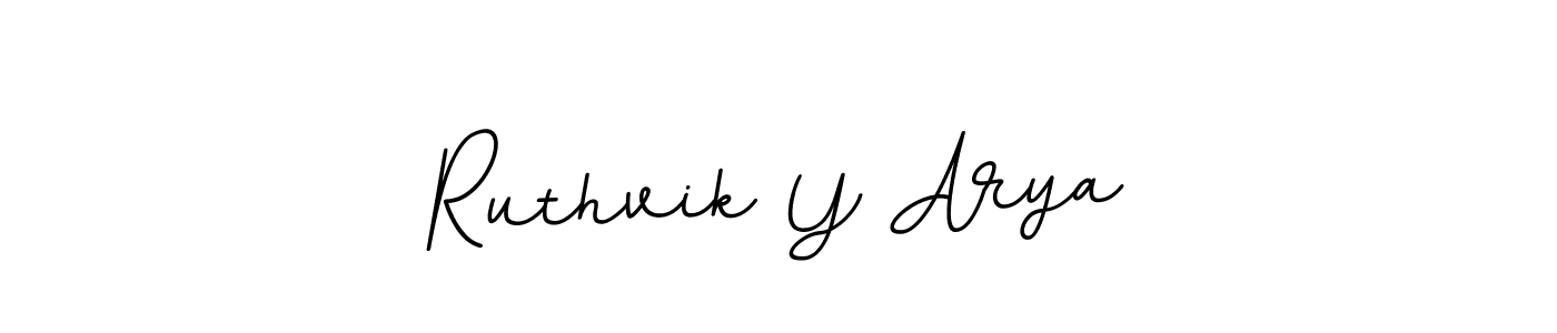 Design your own signature with our free online signature maker. With this signature software, you can create a handwritten (BallpointsItalic-DORy9) signature for name Ruthvik Y Arya. Ruthvik Y Arya signature style 11 images and pictures png