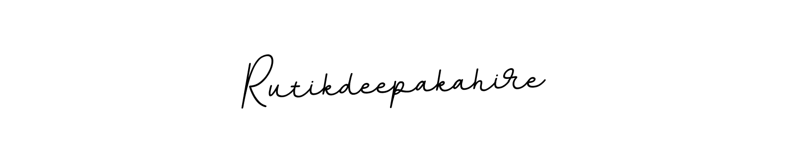 This is the best signature style for the Rutikdeepakahire name. Also you like these signature font (BallpointsItalic-DORy9). Mix name signature. Rutikdeepakahire signature style 11 images and pictures png