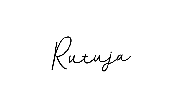 Make a beautiful signature design for name Rutuja. With this signature (BallpointsItalic-DORy9) style, you can create a handwritten signature for free. Rutuja signature style 11 images and pictures png