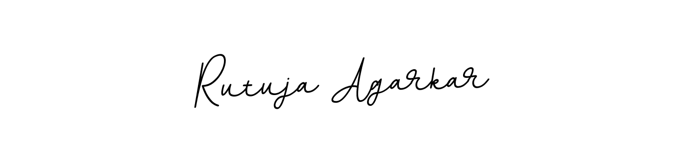 You should practise on your own different ways (BallpointsItalic-DORy9) to write your name (Rutuja Agarkar) in signature. don't let someone else do it for you. Rutuja Agarkar signature style 11 images and pictures png