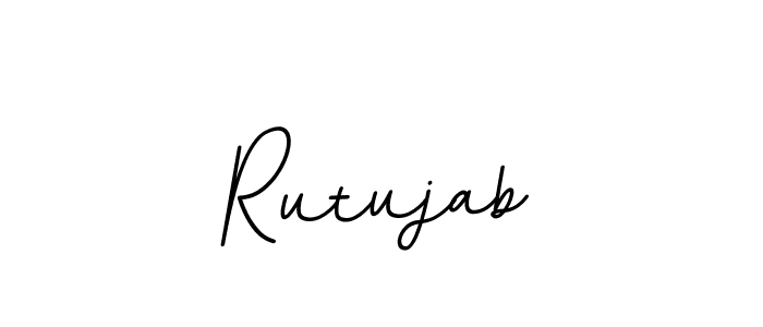 Design your own signature with our free online signature maker. With this signature software, you can create a handwritten (BallpointsItalic-DORy9) signature for name Rutujab. Rutujab signature style 11 images and pictures png