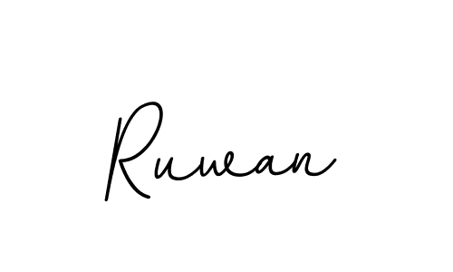 Create a beautiful signature design for name Ruwan. With this signature (BallpointsItalic-DORy9) fonts, you can make a handwritten signature for free. Ruwan signature style 11 images and pictures png