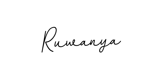 Design your own signature with our free online signature maker. With this signature software, you can create a handwritten (BallpointsItalic-DORy9) signature for name Ruwanya. Ruwanya signature style 11 images and pictures png