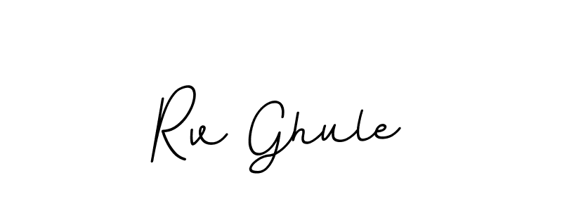 Make a beautiful signature design for name Rv Ghule. With this signature (BallpointsItalic-DORy9) style, you can create a handwritten signature for free. Rv Ghule signature style 11 images and pictures png