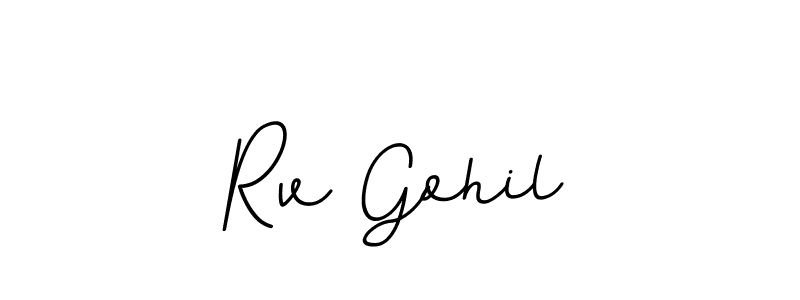 BallpointsItalic-DORy9 is a professional signature style that is perfect for those who want to add a touch of class to their signature. It is also a great choice for those who want to make their signature more unique. Get Rv Gohil name to fancy signature for free. Rv Gohil signature style 11 images and pictures png