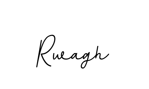 How to make Rwagh name signature. Use BallpointsItalic-DORy9 style for creating short signs online. This is the latest handwritten sign. Rwagh signature style 11 images and pictures png