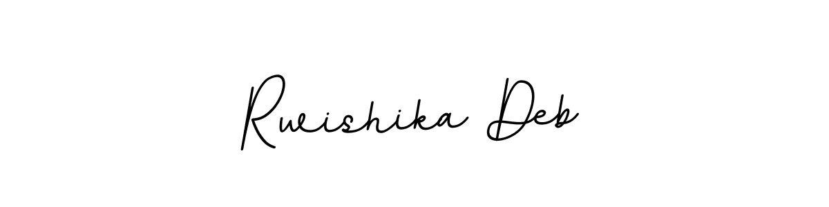 Create a beautiful signature design for name Rwishika Deb. With this signature (BallpointsItalic-DORy9) fonts, you can make a handwritten signature for free. Rwishika Deb signature style 11 images and pictures png