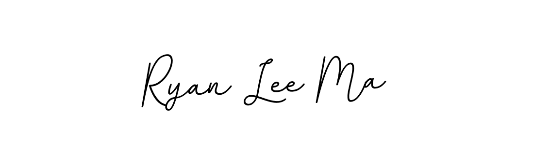 You should practise on your own different ways (BallpointsItalic-DORy9) to write your name (Ryan Lee Ma) in signature. don't let someone else do it for you. Ryan Lee Ma signature style 11 images and pictures png