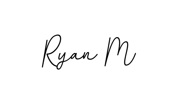 Also we have Ryan M name is the best signature style. Create professional handwritten signature collection using BallpointsItalic-DORy9 autograph style. Ryan M signature style 11 images and pictures png