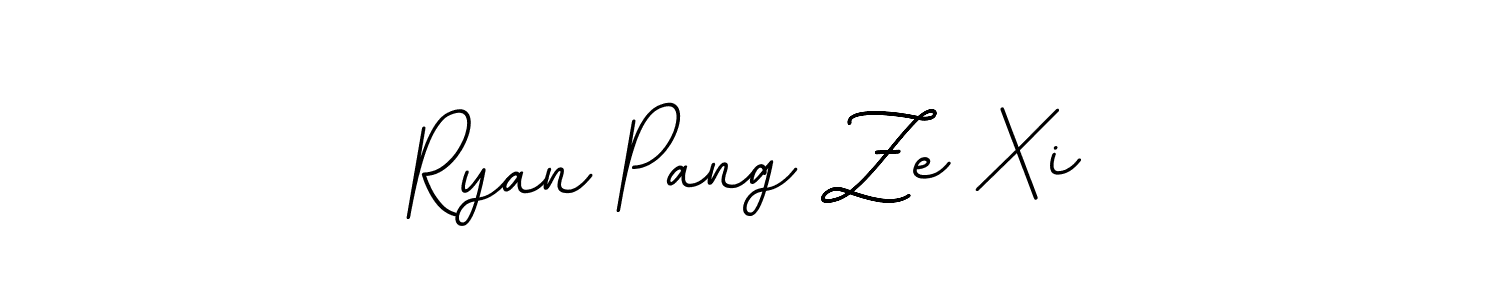 How to make Ryan Pang Ze Xi name signature. Use BallpointsItalic-DORy9 style for creating short signs online. This is the latest handwritten sign. Ryan Pang Ze Xi signature style 11 images and pictures png