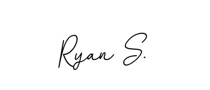 Make a beautiful signature design for name Ryan S.. With this signature (BallpointsItalic-DORy9) style, you can create a handwritten signature for free. Ryan S. signature style 11 images and pictures png