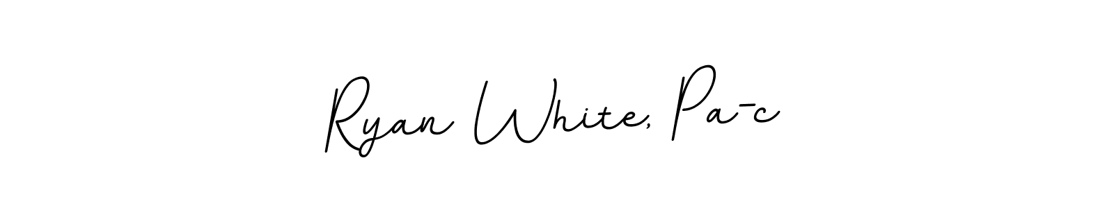 How to make Ryan White, Pa-c name signature. Use BallpointsItalic-DORy9 style for creating short signs online. This is the latest handwritten sign. Ryan White, Pa-c signature style 11 images and pictures png