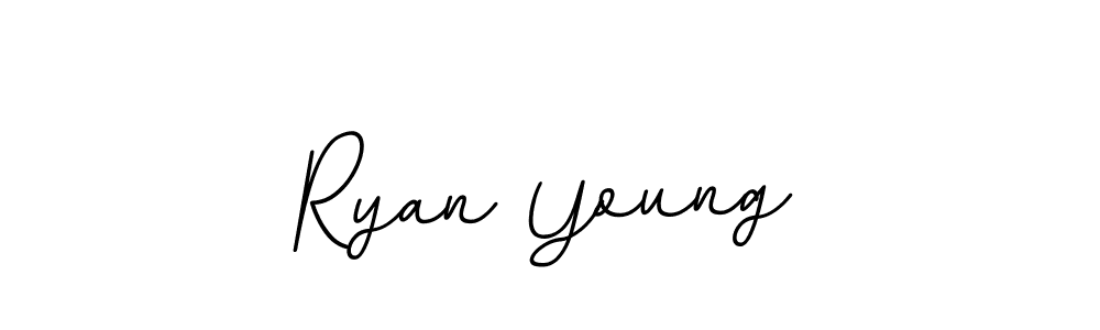 How to make Ryan Young name signature. Use BallpointsItalic-DORy9 style for creating short signs online. This is the latest handwritten sign. Ryan Young signature style 11 images and pictures png