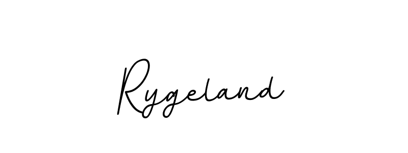 Design your own signature with our free online signature maker. With this signature software, you can create a handwritten (BallpointsItalic-DORy9) signature for name Rygeland. Rygeland signature style 11 images and pictures png